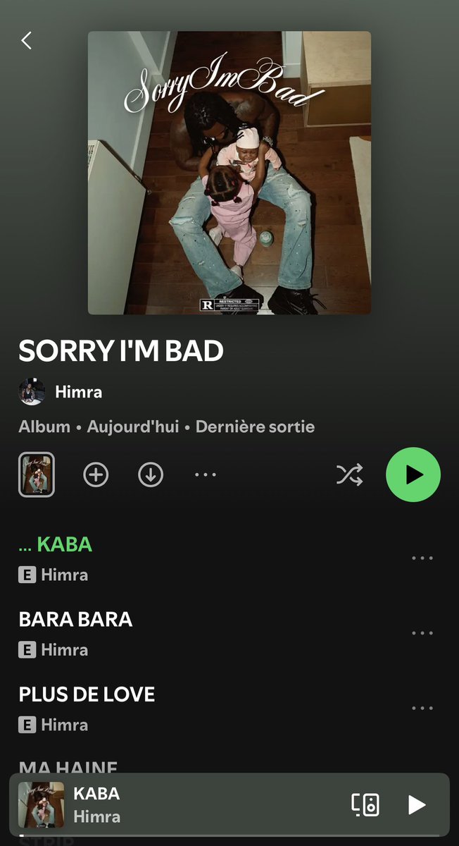 fatima_bakayoko's tweet photo. L’album "Sorry i’m bad" de Himra est disponible maintenant sur toutes les plateformes de streaming. Go!!! #sorryimbad https://t.co/rhdggI4V0F