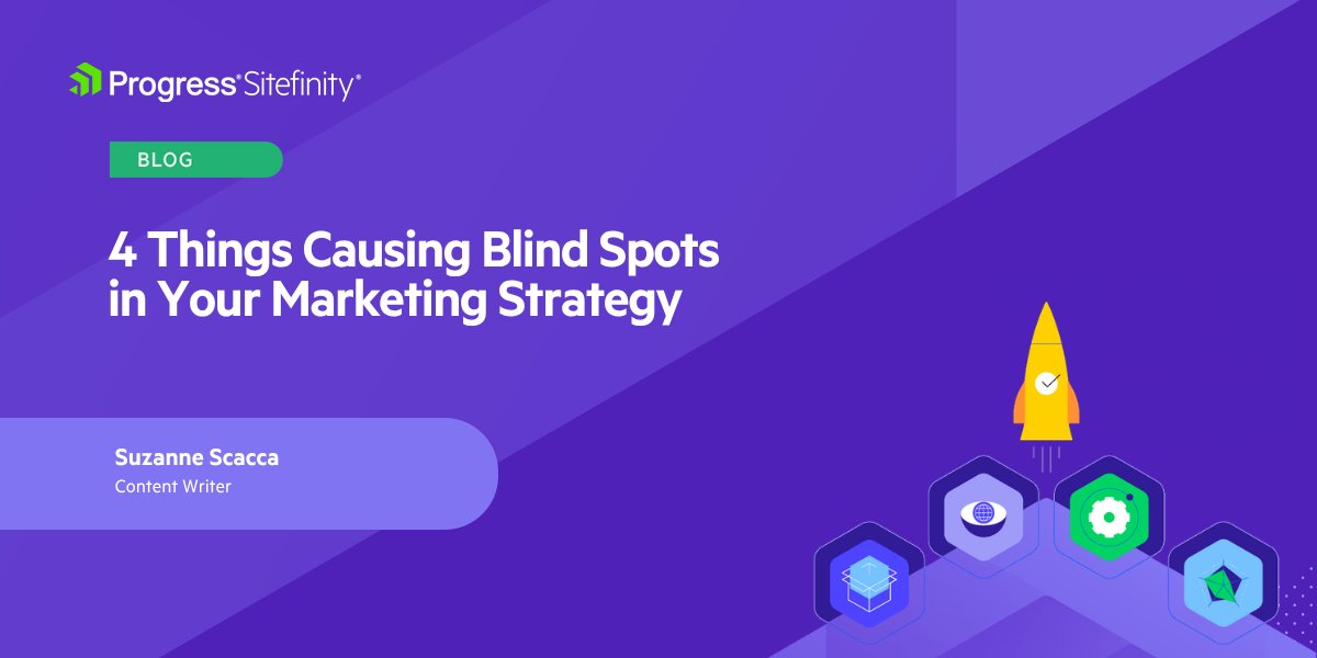 Sitefinity's tweet photo. Marketing moves fast. ⚡ 

But moving too fast can create blind spots you don’t notice until results start slipping.

Time to explore the 4 common strategy blind spots marketers should keep on their radar. Dive into Suzanne Scacca's blog: https://t.co/f2wmvlOnmA https://t.co/zLg3yxn6uY