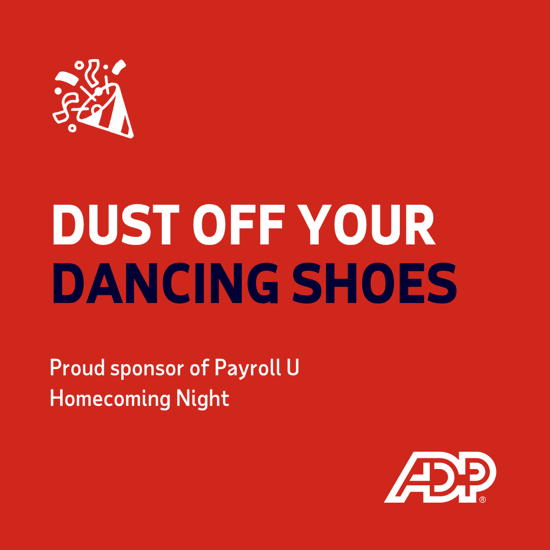 ADP_CDA's tweet photo. Get ready to dance the night away! #ADPCanada proudly sponsors the #PayrollU Homecoming Night. Join fellow payroll professionals for music, dancing and networking: https://t.co/23MkNoROrG  

#NationalPayrollConference2026 https://t.co/g8uFWbqOTI