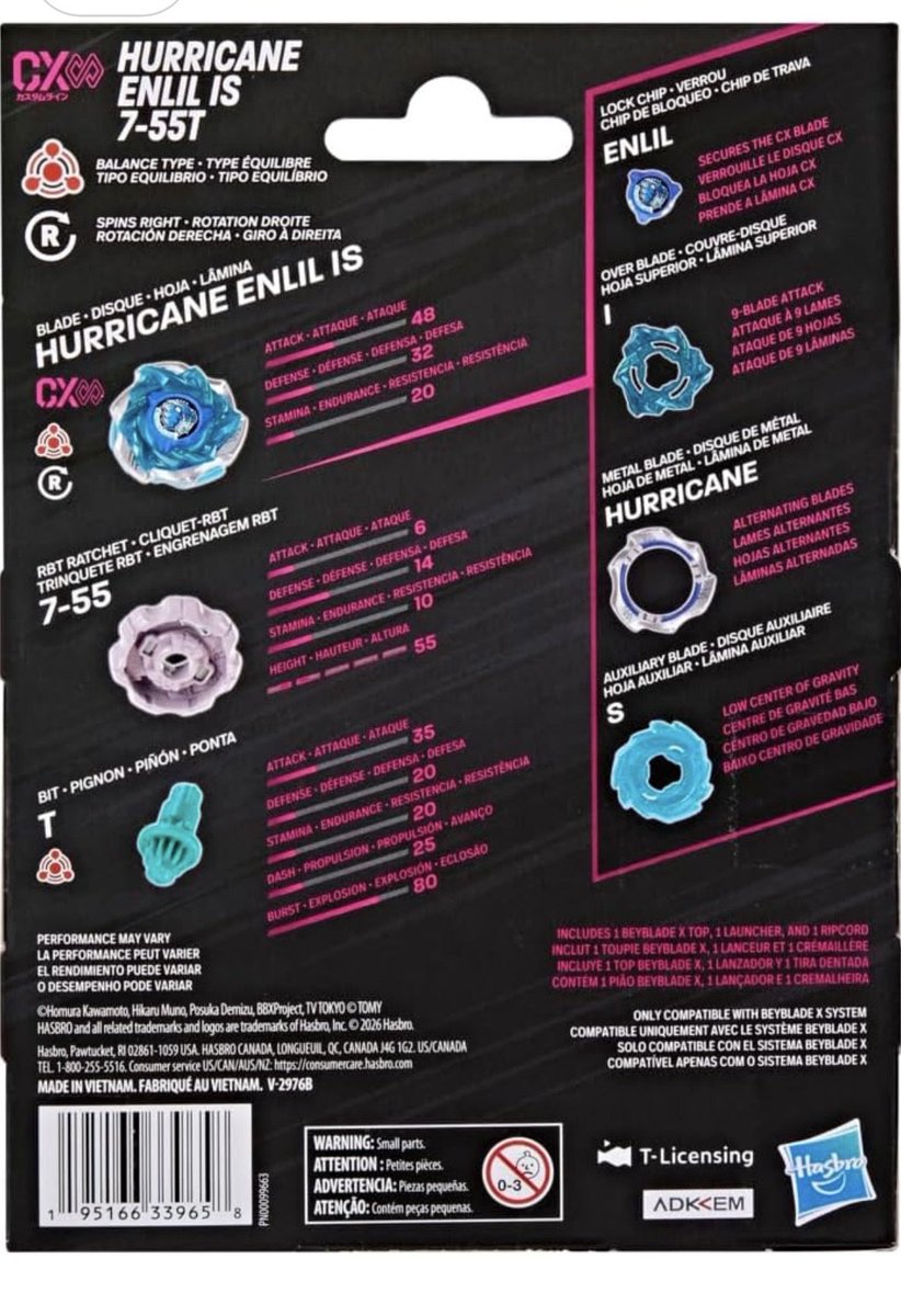 Ah here it is, EnlilHurricane IS7-55T. It's a CX Expand Blade Bey