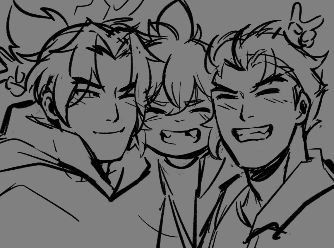 unlockette's tweet photo. i felt very emotional after reading the fall of a sparrow so i wanted to sketch the three of them all happy :,)
#overwatch https://t.co/irjgFZ04TM