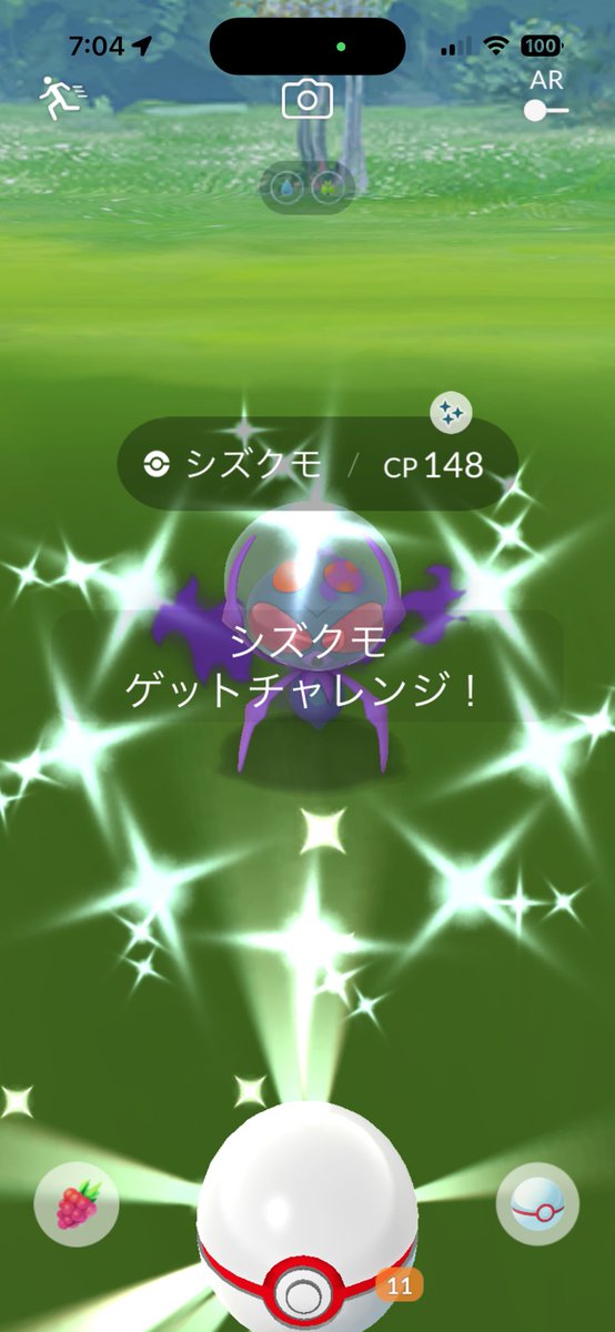 contrast1133's tweet photo. おっ👀珍しい🙄
#ポケモンGO #色違い https://t.co/DCsS3q5Xy0