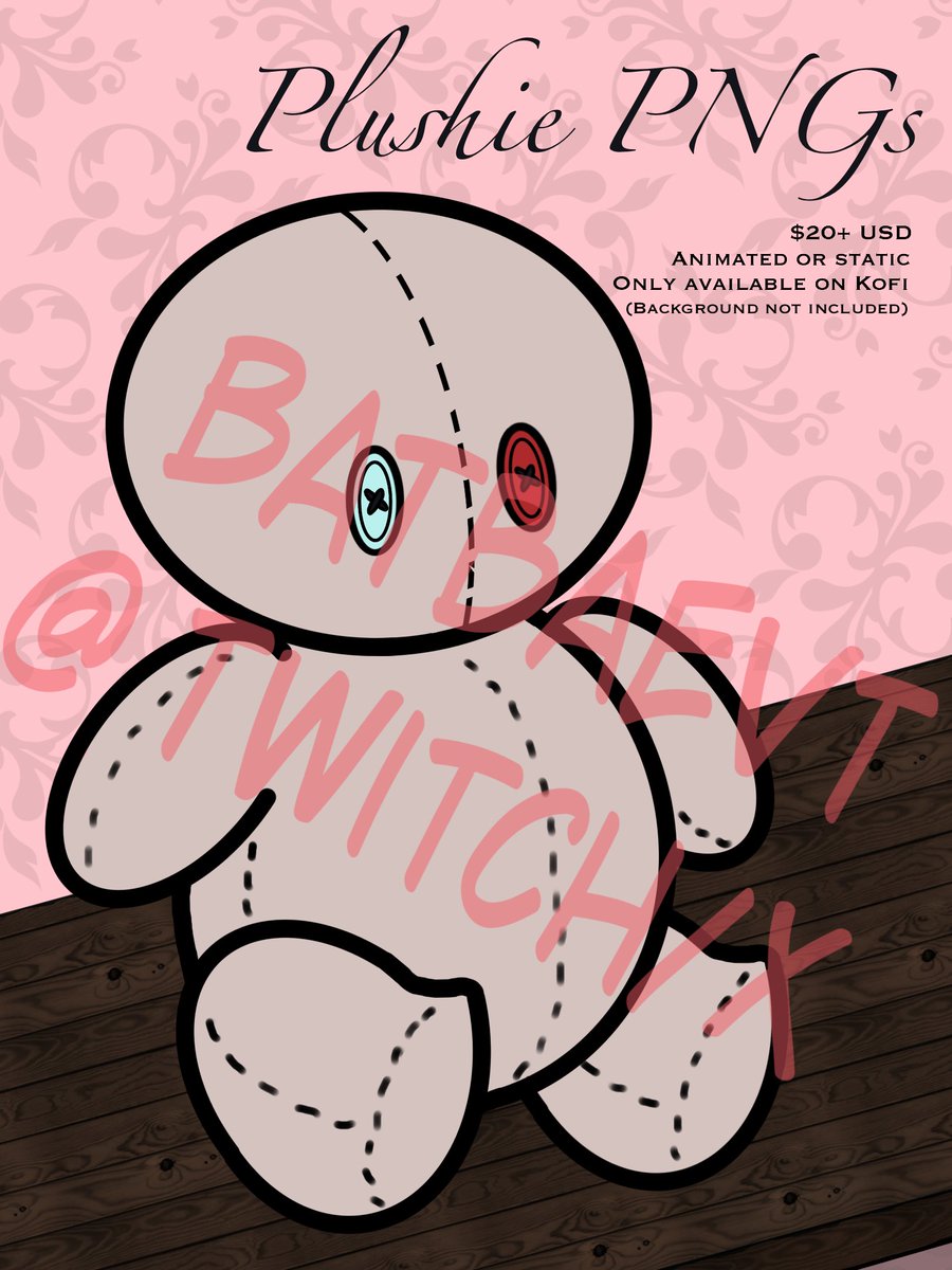BatbaeVT's tweet photo. C0mms open for my Plushie PNGs! More examples will be added to my ko-fi listing as I finish them.

Trying to get money to go see the Backrooms this weekend. (It leaves my small-town theater the day before I get my paycheck.)

↓ Link below! ↓ https://t.co/C3NZMB4PbN