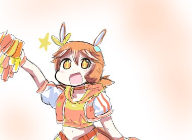 マチカネフクキタル #matikanefukukitaru 「再」前に描いたフクちゃん