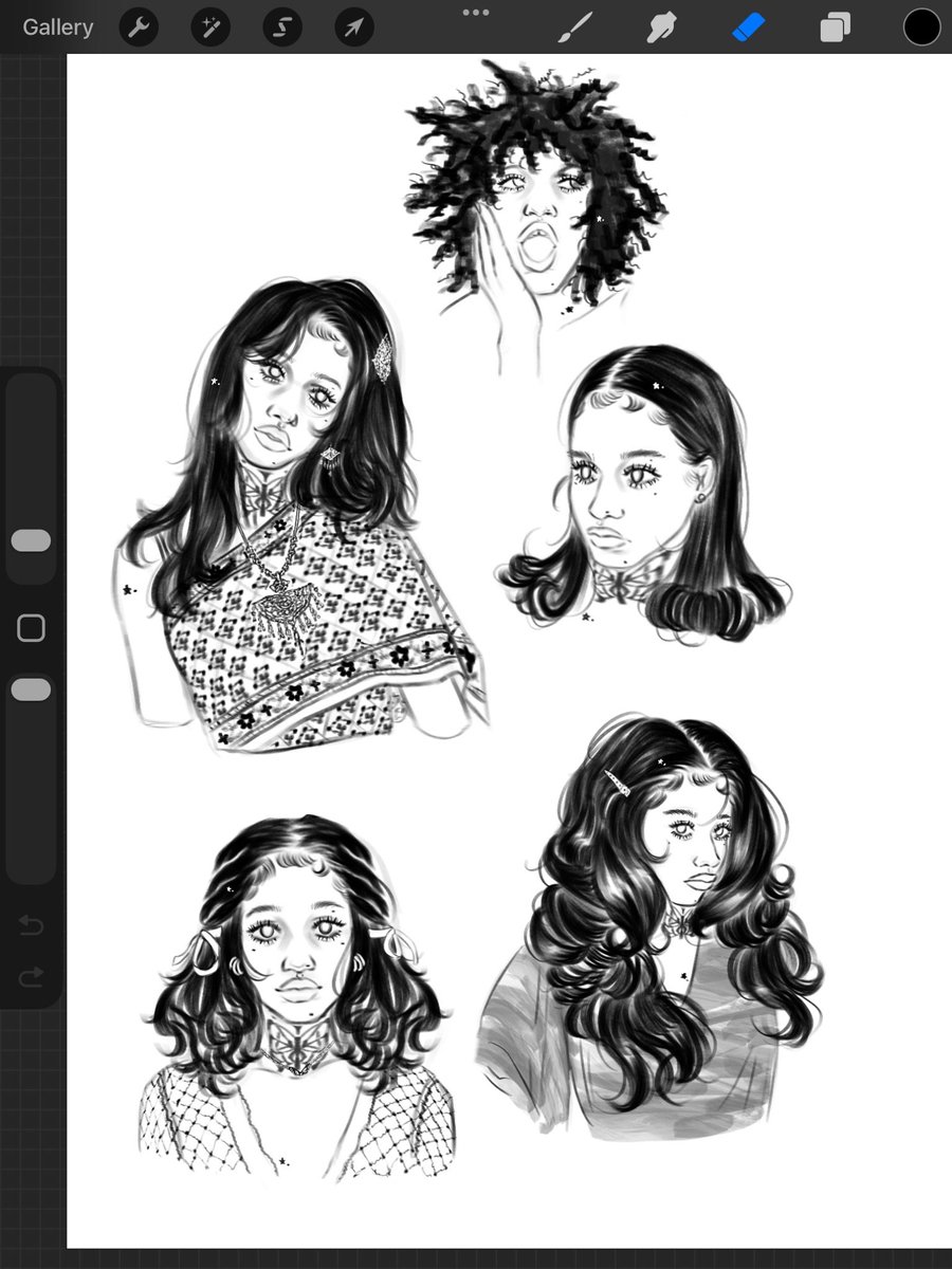 Spoopkiess's tweet photo. Sketches of my oc lilith 
#SketchStudy https://t.co/B0HAGzZhJQ