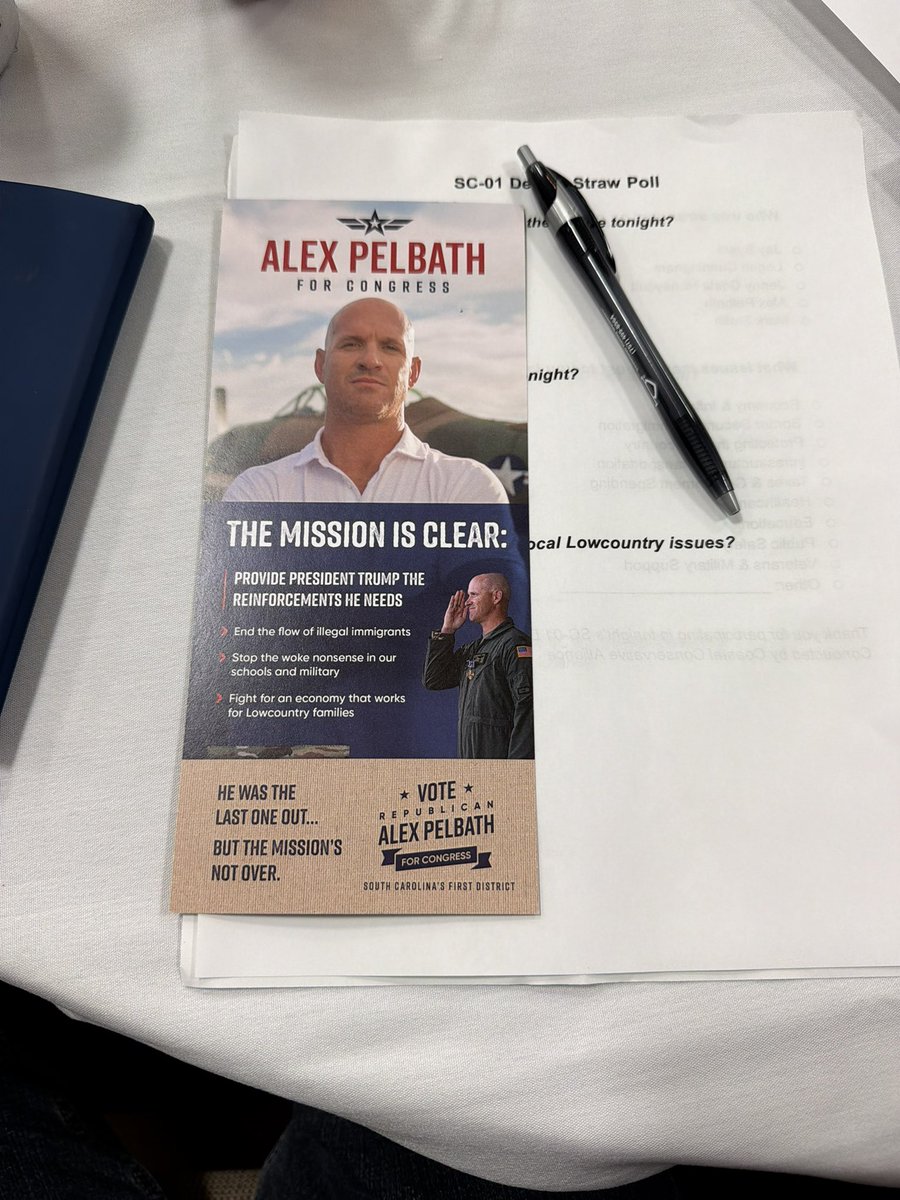 Jeffie5454's tweet photo. Hilton Head for SC District #1 Congressional Debate.  US Air Force Lt. Colonel and combat veteran, and #MAGA Warrior @PelbathForSC 
ALEX PELBATH Will Represent the #Lowcountry proudly. https://t.co/EnXpDrU4hY