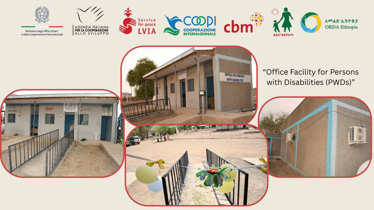 OfficialOrda's tweet photo. 📢 Inclusive Development in Chifra, Afar! ORDA Ethiopia &amp; CBM Intl, with AICS support, inaugurated 3 projects worth 11M Birr:
✅ PWD Office Facility ✅ Container Shop for income generation ✅ Women’s Cooperative Grain Mill Empowering women &amp; persons with disabilities for a https://t.co/Lo58wIAKqS
