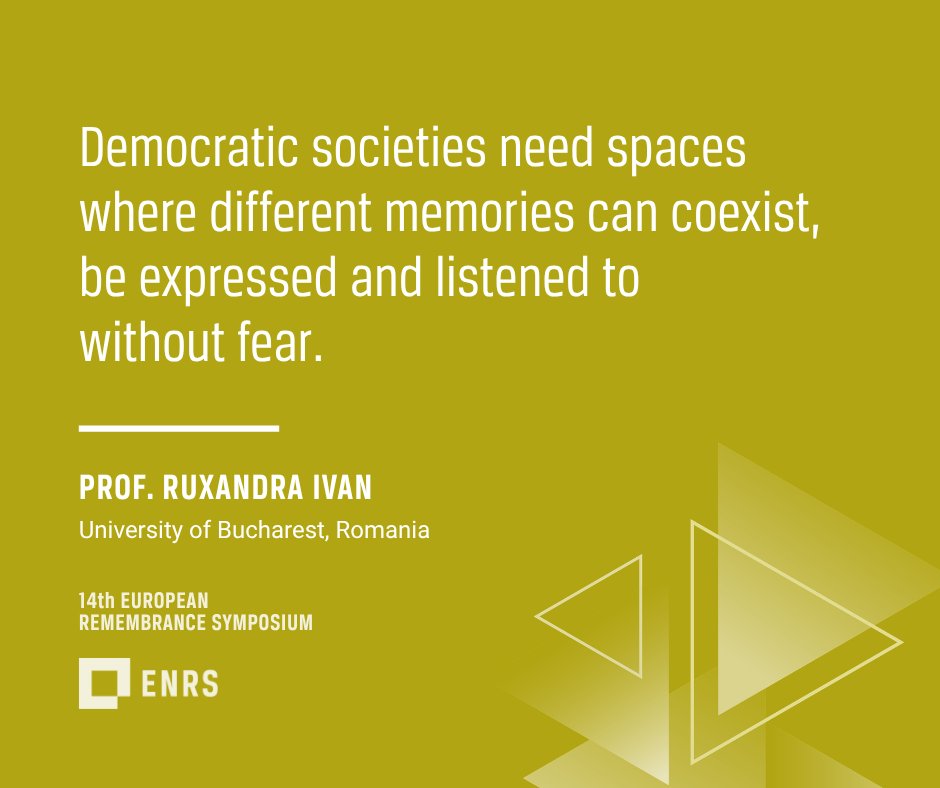 enrs_eu's tweet photo. 💬 What does memory mean in times of conflict, polarisation and disinformation?

Here are some of today’s reflections from #ERS2026.

#MemoryWars #ENRS https://t.co/Y39cLQPKHP