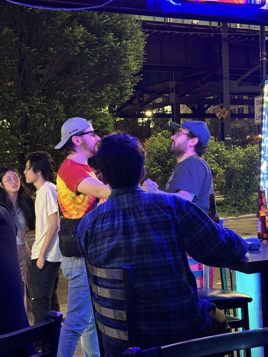 craigdeleo's tweet photo. Saw @BarstoolBigCat and @PFTCommenter interlocking with the boys real quick last night https://t.co/aFO8REiWd2