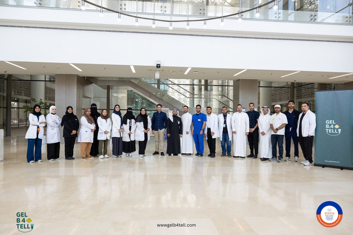 GelB4Tell's tweet photo. 1/
We are proud to have successfully conducted the 2nd Pediatric POCUS Certification Course by Gel B4 Tell at Princess Nourah University with 21 Certified Candidates👏🎉
@POCUSAcademy https://t.co/3SMQdOitLq
