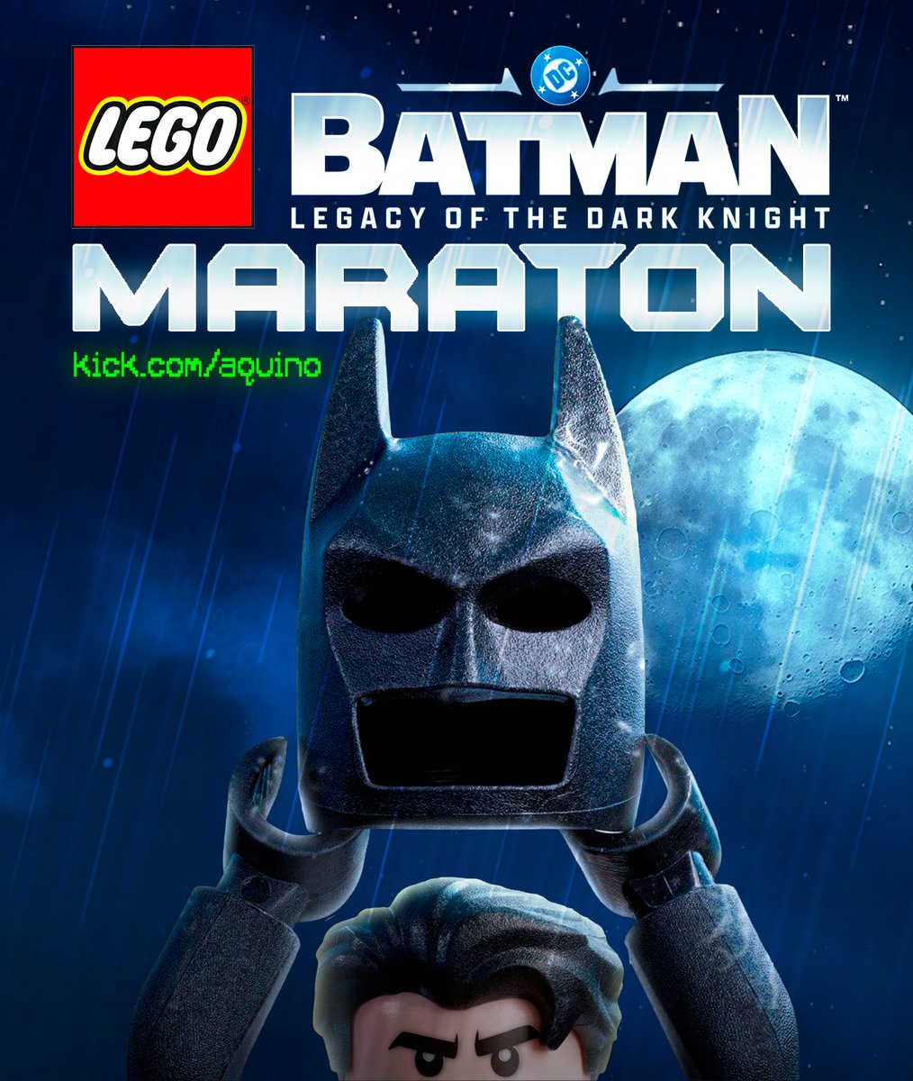AQUINOby_02's tweet photo. MARATÓN del NUEVO LEGO BATMAN
Mañana viernes 29 de mayo a las 2pm 🇵🇪/ 1pm🇲🇽/ 4pm🇦🇷 en vivo por mi canal de kick... https://t.co/W3pqAJ59aH