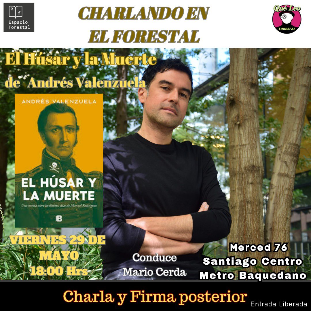 Sanfeliu's tweet photo. Charlas en @queleoforestal este fin de semana, atención https://t.co/820PSbs9bV