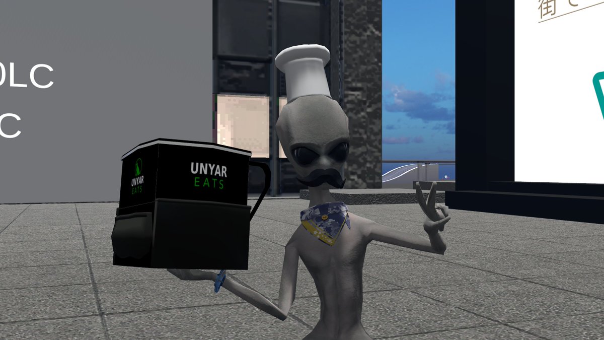 utako_png's tweet photo. #VRChat 
#VRCWL 
第4回に向けた中間イベント参加してきました。
前回は警察、今回はギャング、次は医療系か飲食やってみたい！
お腹が空いたらお店に行って買い物したり雑談したり街で過ごす2時間があっと言う間で過ぎました… https://t.co/t47CKiRaho