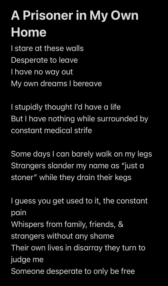 CatherineAnne42's tweet photo. My poem about living with multiple chronic illnesses & being gossiped about #hEDS #POTS #MCAS #Lipedema https://t.co/nU7APS8atU