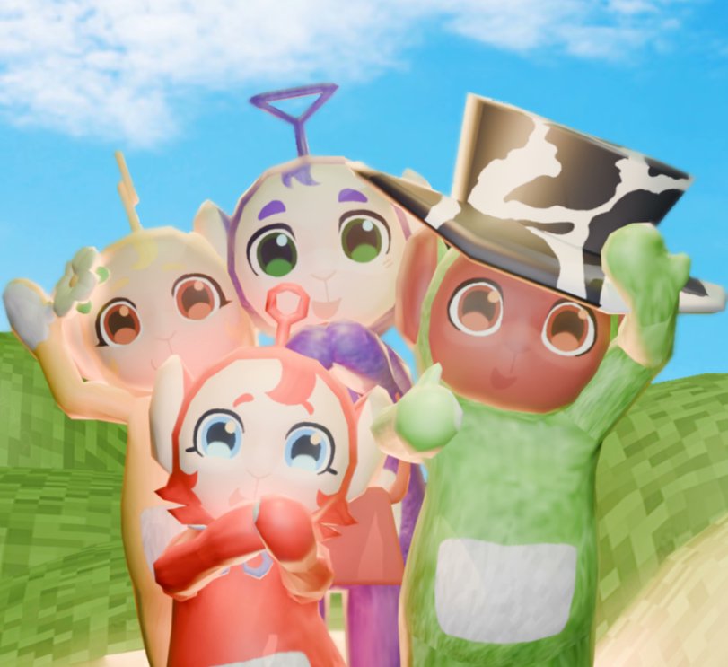 grillddcheese's tweet photo. look at the 4 models
overdue for a design rehaul, meant to look simplified

(ignore that tinky winkys hair is the wrong way
#slendytubbies https://t.co/Gw3IpoR53o