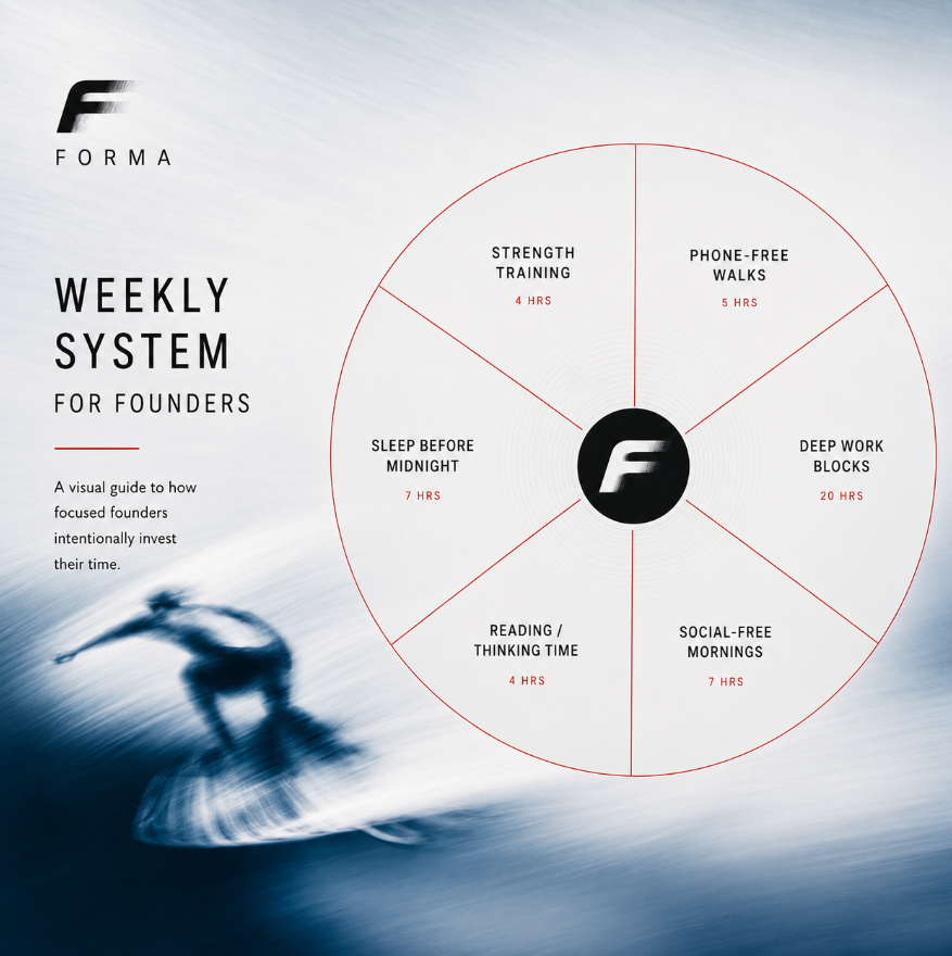 FormaWeekly's tweet photo. A calm system compounds further than chaos ever will. https://t.co/2FC0MxkZ9I