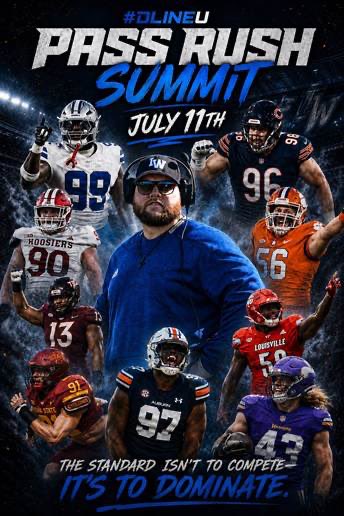 donywright's tweet photo. Thank you @CoacAaronTerry for an invite to the Pass Rush Summit on July 11th! @ReiverFootball https://t.co/kSYShwkRYg
