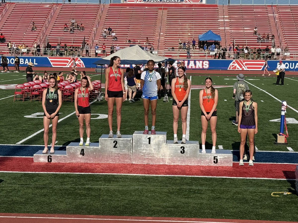OtsegoKnightsTF's tweet photo. Good news travels fast today!!! Our first two state qualifiers today! Kayla McCabe finishes 3rd and Leah McCabe finishes 5th in HJ to advance to next week in Columbus! Congrats to both girls and Coach McCabe! https://t.co/5no66pIrNp
