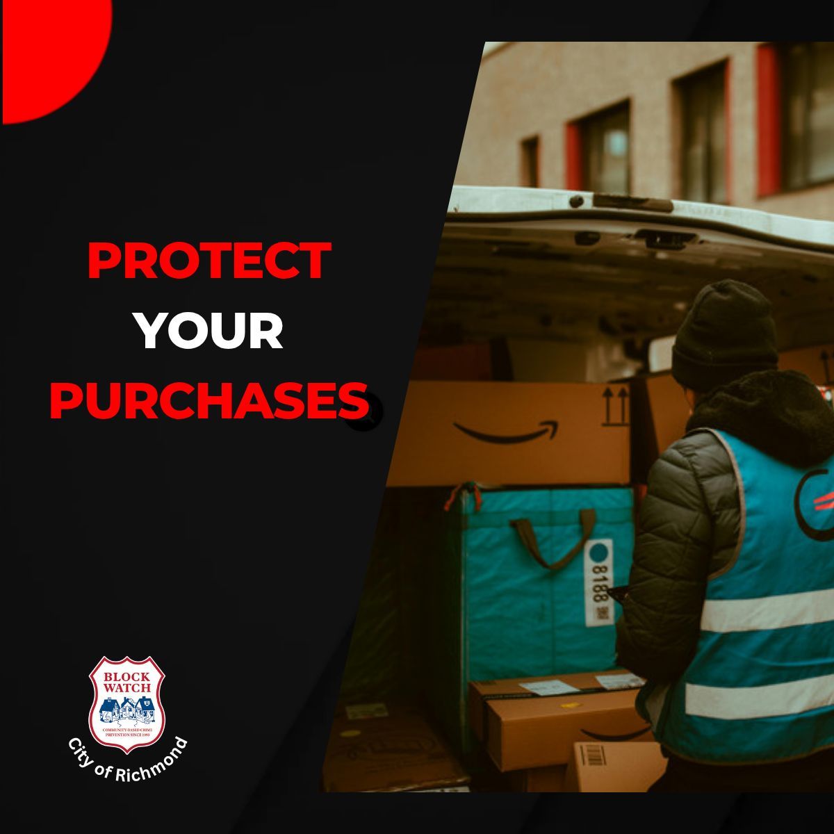 RmdBlockWatch's tweet photo. Online shopping is convenient, but leaving packages unattended on your doorstep is an open invitation for thieves. Take control of your deliveries before someone else does!

Schedule deliveries for when you are at home or ask a trusted neighbor to grab it if you're out. https://t.co/p5qOXzuNOz