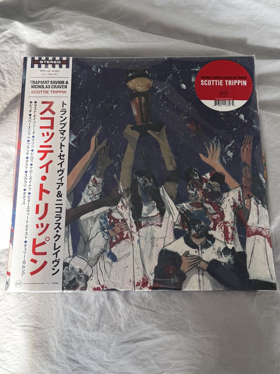 noobasuar's tweet photo. Just got SCOTTIE TRIPPIN by @NicholasCraven_  and @trapmatop. Incredible Vinyl as always from @wearenearmint https://t.co/pUf0dF0ZSe