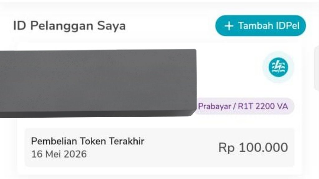 forxaalyn's tweet photo. @meowwoly kalo aku kan listriknya prabayar gitu, jadi nnti cek lewat pln mobile trs aku screenshoot  bagian ini yg keliatan nama sm watt nya (Tp jujur aku gatau ini udah bener atau blm krna aku blm verif) tp aku up nya gini 😭😭 https://t.co/t4vIsrrGVT