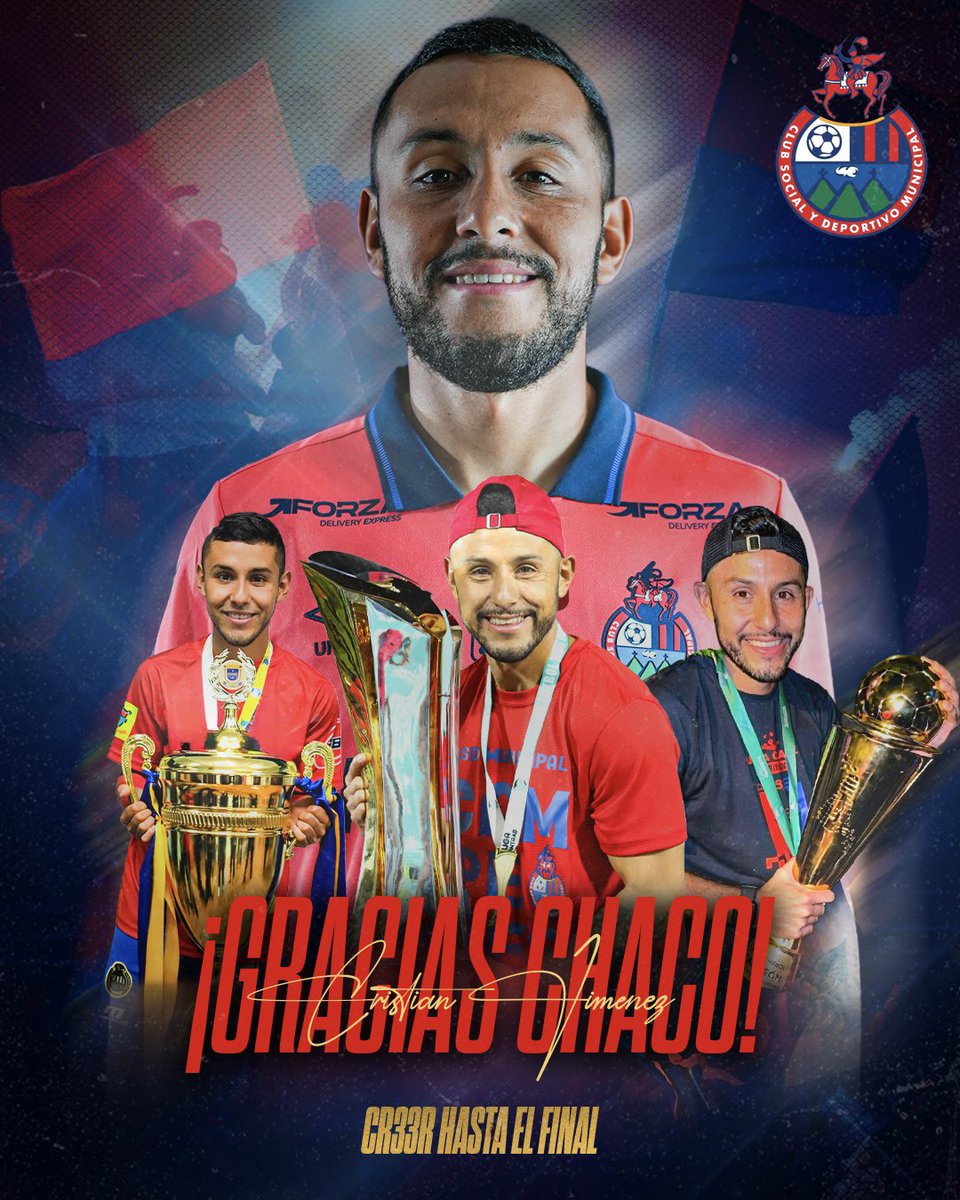 Rojos_Municipal's tweet photo. Hay historias que se viven diferente cuando se llevan estos colores desde niño.

Gracias, “Chaco”, por tu entrega, tu compromiso y por conquistar la 30, 32 y 33.

Tu historia en Municipal siempre tendrá un lugar especial. ❤️💙 https://t.co/P423lA8Hqs