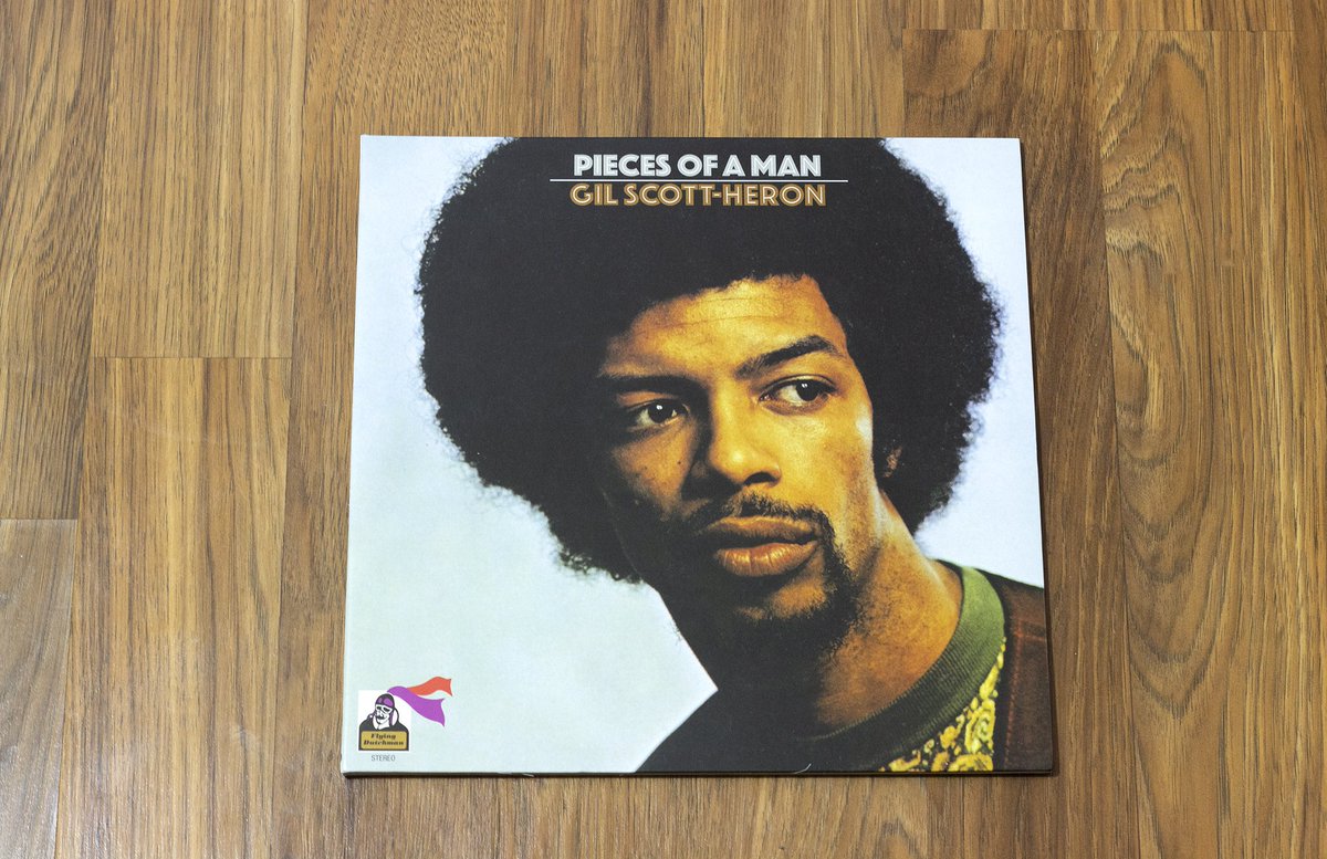 brandonousley's tweet photo. Album of the day. It's hard to believe that Gil Scott-Heron has been departed from us for 15 years now. His studio debut, Pieces of a Man is one of the most impactful albums to emerge in the ‘70s. His second Bob Thiele production, this album moved away from the spoken word poetry of Small Talk at 125th and Lenox and used more traditional song structures. It also marked Scott-Heron’s growing interest in incorporating jazz, blues, funk, and R&B styles into his work. The album’s personnel credits read like a dream Black music supergroup: Chicago soul composer Johnny Pate, who was best known for his lush arrangement work for The Impressions and Curtis Mayfield, legendary jazz bassist Ron Carter, funk pocket drummer Bernard “Pretty” Purdie, flutist Hubert Laws, and Scott-Heron’s longtime collaborator and pianist Brian Jackson. 

Scott-Heron’s warm, aching voice blended political awareness with the personal, in the vein of other early ‘70s protest landmarks like Marvin Gaye’s What’s Going On, Curtis Mayfield’s Curtis, and Donny Hathaway’s Everything is Everything. Traces of his influence on alternative hip-hop are all over the edgy, jazz-funk re-recording of “The Revolution Will Not Be Televised.” But, this seminal classic is more than its famous standout: the harrowing “Home is Where the Hatred Is” laments Black urban life and drug addiction, the galvanizing power of jazz music is saluted in the Billie Holiday and John Coltrane homage “Lady Day and John Coltrane,” while lighthearted songs “I Think I’ll Call It Morning” and “Save the Children” celebrate Black joy and freedom. The album’s most poignant moment is its title track, a chilling first-hand account of a son witnessing his father’s downward spiral after he loses his job. Total soul, truth. and realism runs all through this all-time classic.