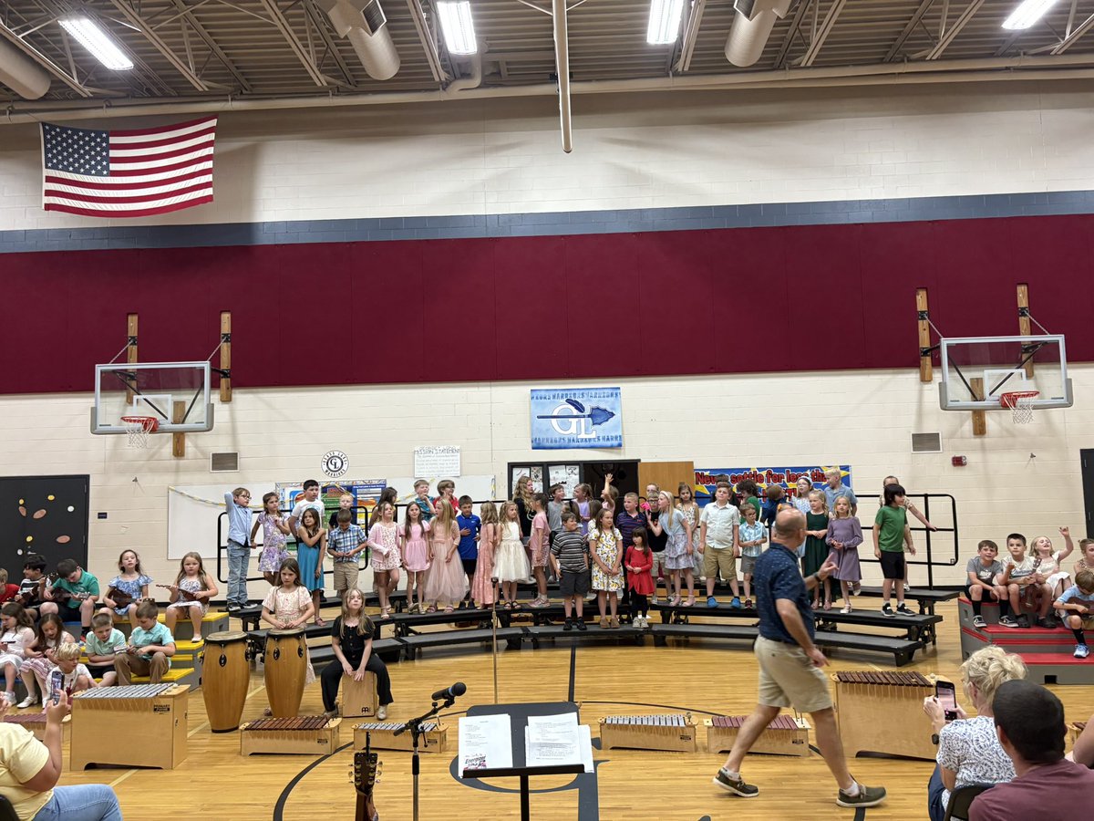 GrassLakeCS's tweet photo. K-2 George Long Concert in action. What an incredible way to highlight the fun had by our youngest learners. #RootedAndRising https://t.co/SRkpb6JMs2