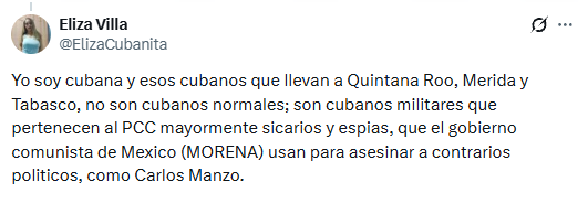 AlanMooreLatam's tweet photo. #ULTIMAHORA SICARIOS PRO 4T

Desconozco la situación en el resto del país, pero Mérida, Cancún, Campeche y toda la Península de Yucatán, se encuentra infestada de cubanos y venezolanos.

El 2027 NarcoMorena no soltará el poder, hará uso de mercenarios extranjeros.

Entérate..👇
- https://t.co/8JelNeFrTc