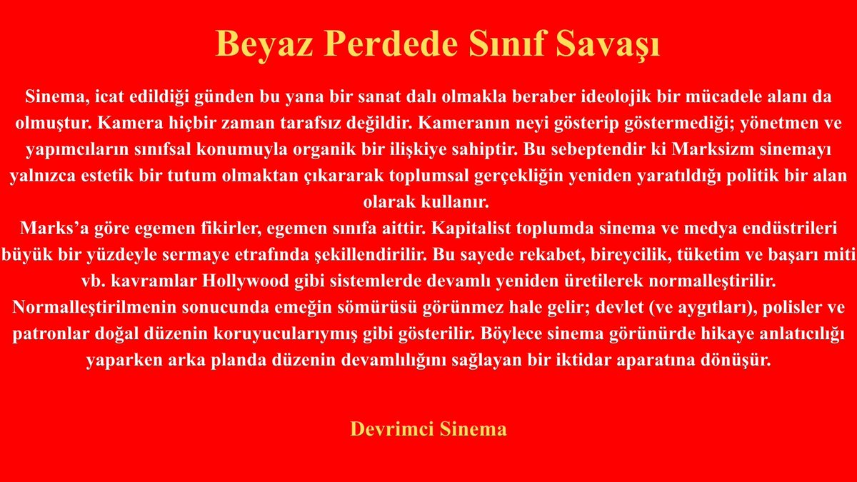 Devrimci Sinema tweet media