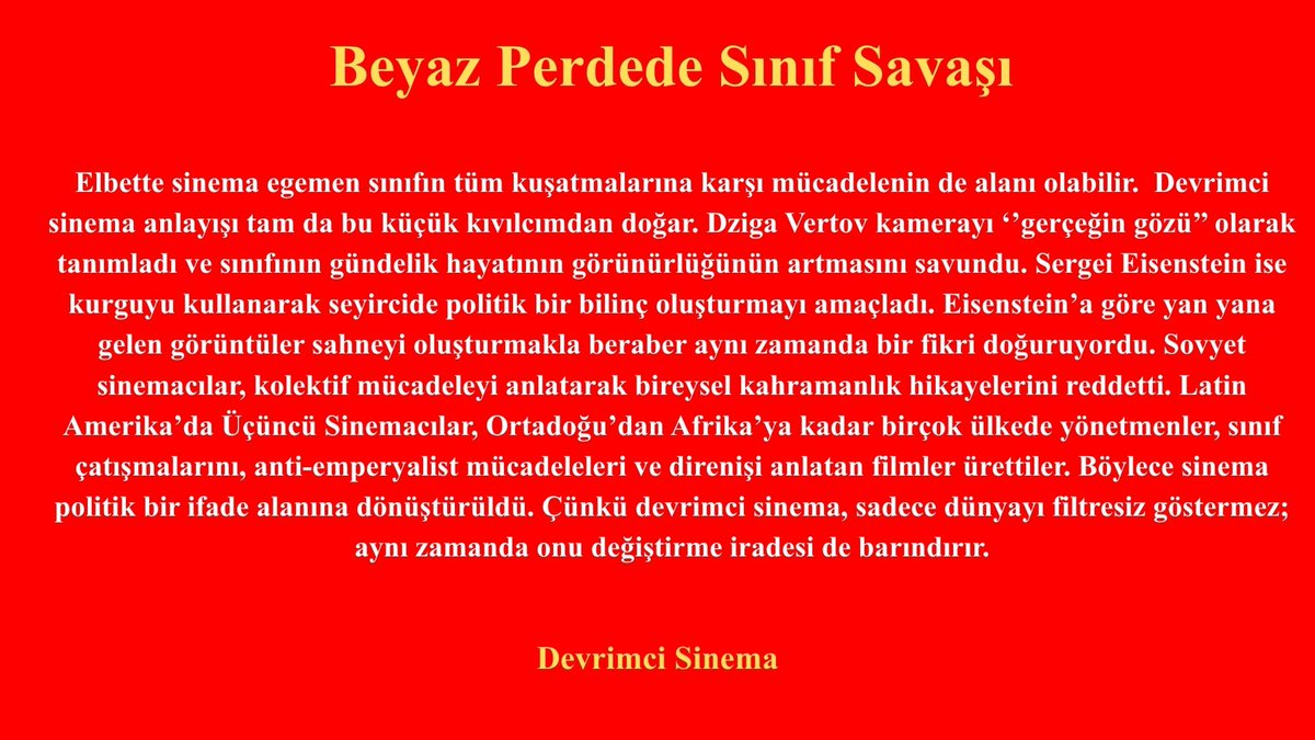 Devrimci Sinema tweet media