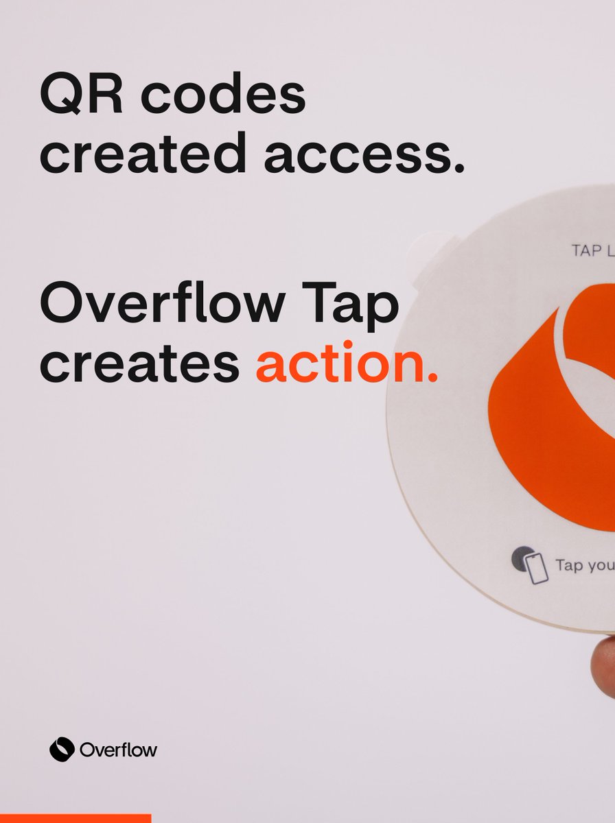 Overflow_app's tweet photo. QR codes changed church engagement. Tap is changing it again... This time, there’s no scanning. No apps. No friction. Just instant connection in the moments that matter most. 

👇Comment ENGAGE and we’ll send you the full blog “7 Ways Churches are Using Overflow Tap Beyond Giving.”