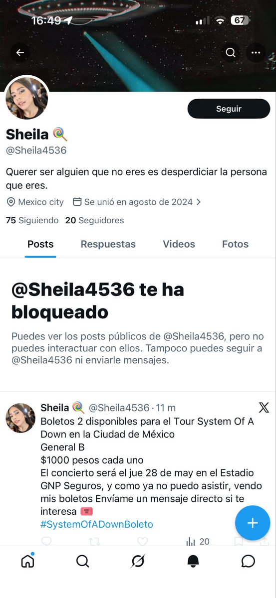 Esauleon7's tweet photo. #systemofadownboleto no vayan a caer en la estafa de este pinche usuario muerto de hambre. Pinche gente desgraciada! Aguas banda #SOAD #Systemofadown System of a Down Estadio GNP seguros https://t.co/pZrw4HEcMG