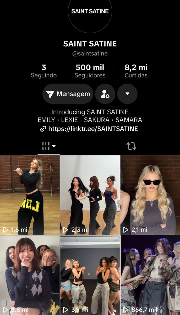 satinenation's tweet photo. A conta do Saint Satine alcançou 500 mil seguidores no TIKTOK #SAINTSATINE https://t.co/f3CbHGninH