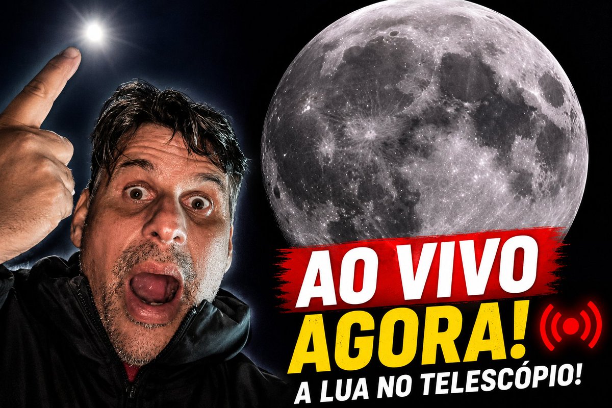 MarcosCalil's tweet photo. 🌕 AO VIVO DAQUI A POUCO

A Lua está INCRÍVEL hoje 😳
🔭 crateras gigantes
🌑 mares lunares
🛰 possíveis satélites passando na frente da Lua AO VIVO
📡 Entre agora:
 https://t.co/o69fFRx4Cn
#Lua #Astronomia #Telescopio #CeuHoje https://t.co/7wmYhyzkYf