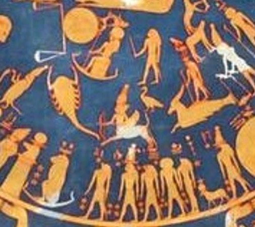 BCC79's tweet photo. Seker was a deity of darkness, death and decay.

#Astronomy #Astrology #Heaven #AncientEgypt #CanesVenatici #Sagittarius #Osiris #Seker #Hieroglyphs #Pharaoh #TheBookOfTheDead #TheWeighingOfTheHeart https://t.co/KvXIJfLUtG