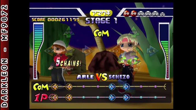 I miswrote something on google when searching and i ended up on the rabbit hole on the fact they made a puyo puyo RHYTHM GAME that was Japanese exclusive for the dreamcast Now this is the kind of stuff we need again