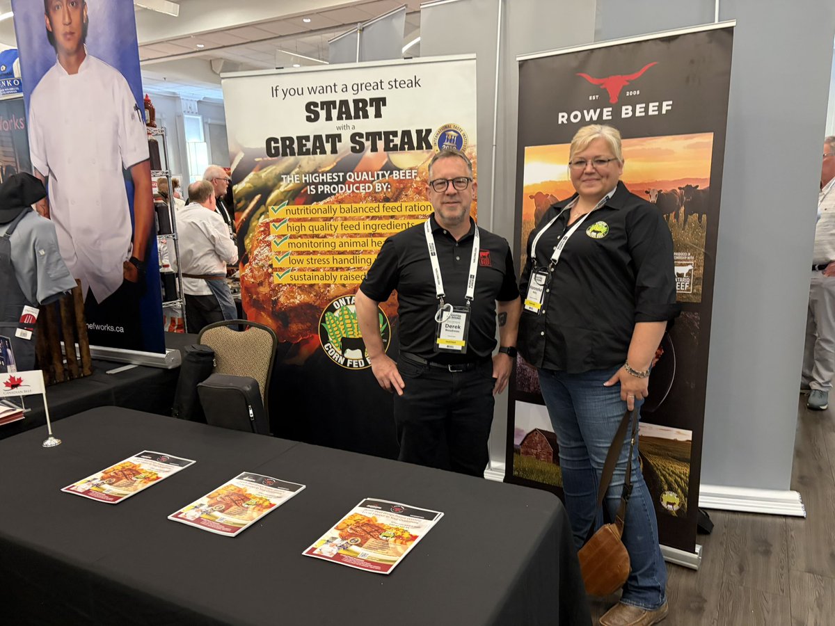 ONCornFedBeef's tweet photo. What a busy, incredible week at the Culinary Federation 2026 Conference! As Gold Partners, the Ontario Corn Fed Beef team loved connecting with chefs through premium food tastings, local farm tours, and a fantastic look at ag innovation at the Elora Research Station! 🌾🥩 #CF2026 https://t.co/EwzPBlYJkq