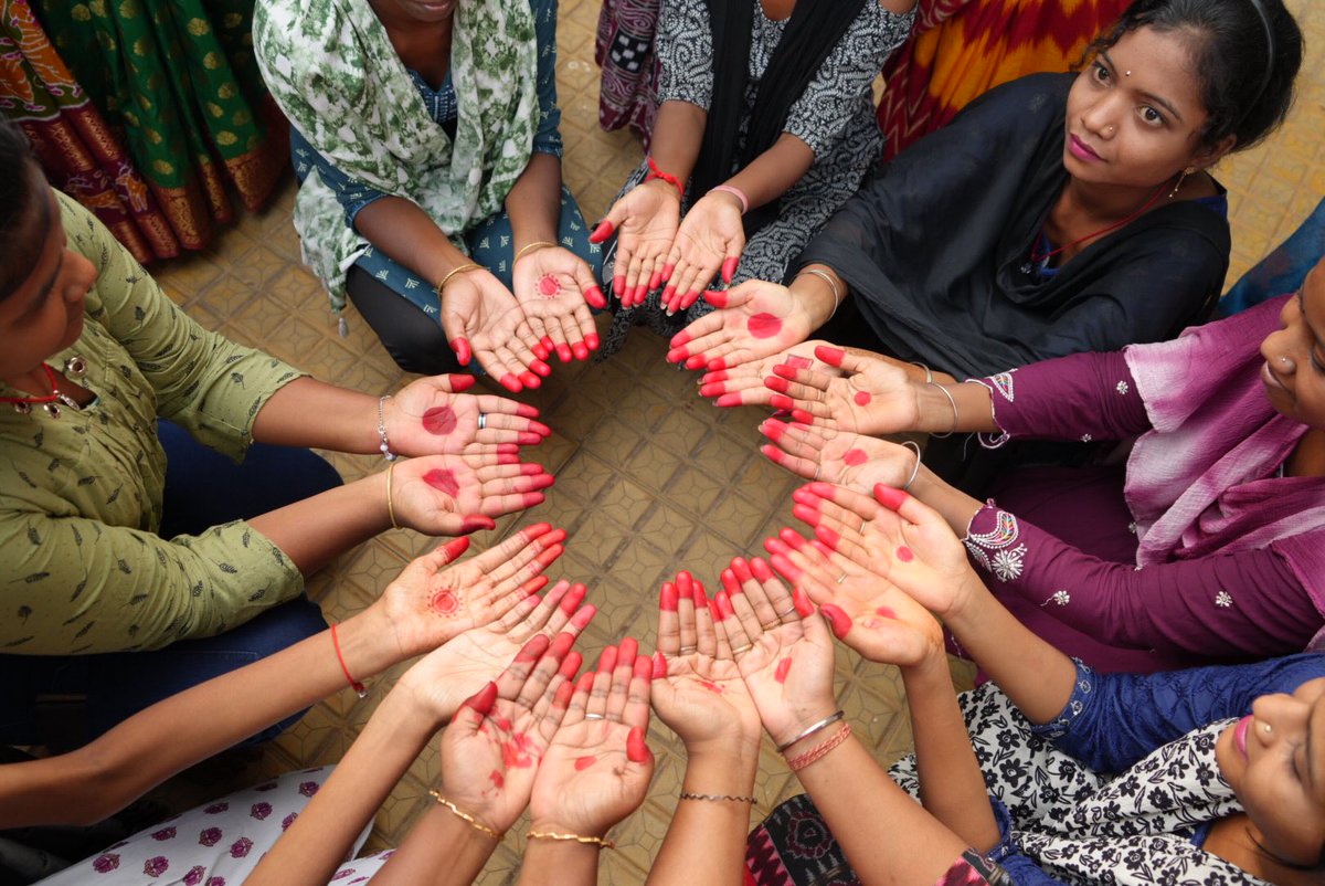 SPPMTOfficial's tweet photo. On #MenstrualHealthDay, Shri Prasanna Pattnaik Memorial Trust organized an awareness drive promoting menstrual health, hygiene, and dignity for women. Together, let’s break stigma, spread awareness, and empower informed choices for a healthier, more inclusive society. https://t.co/Gq6mKf4W6V