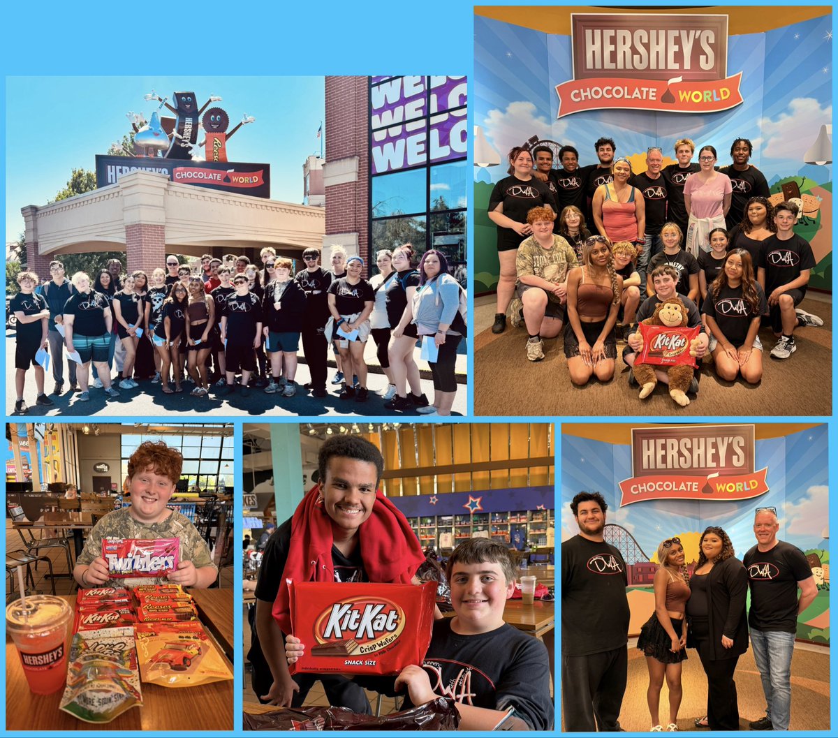dwatravers's tweet photo. DWA students &amp; chaperones proudly represented Bristol Township School District at Hersheypark on a picture perfect day. #drummerswithattitude #btsdproud #Hersheypark https://t.co/ktcgDzspoR