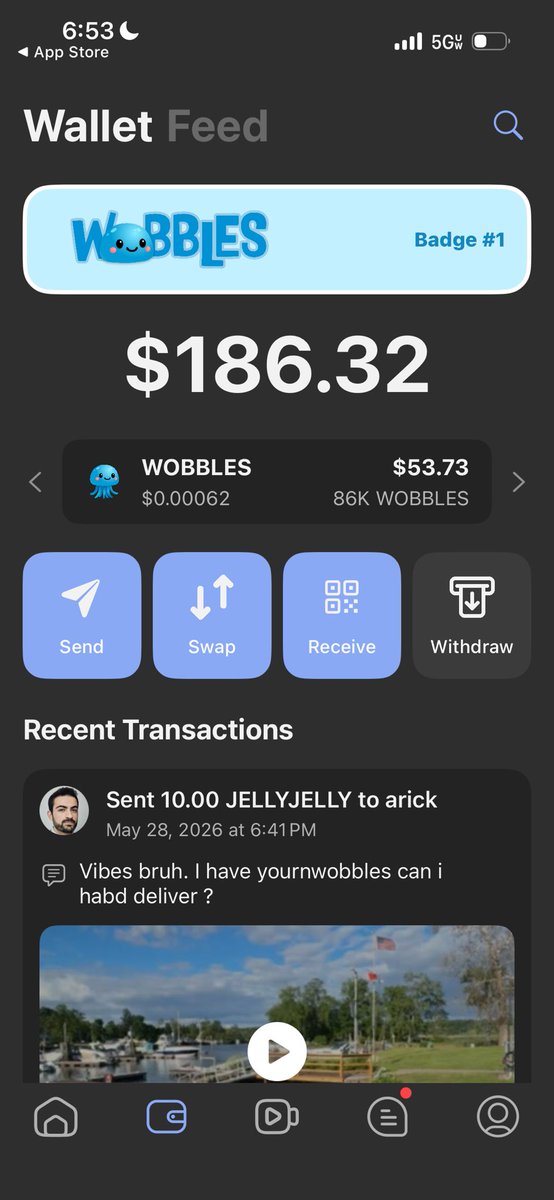 jellyvideochats's tweet photo. Big update ! We are now officially supporting the Wobbles coin inside the JELLY App.  Be sure to update to see.

Other improvements include browsing by topic, and ui cleanup. 

As you know, we believe wobbles is becoming a massive sub community emerging on jelly and where here for the ride ! @wobblesthejelly