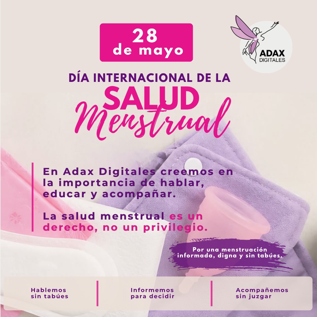 ADAxDigitalesAC's tweet photo. 🩸💜 Menstruar también es hablar de salud, derechos y dignidad.
Día Internacional de la Salud Menstrual, recordamos la importancia de romper estigmas y crear espacios seguros donde informar, acompañar y escuchar sea parte del cambio
#DíaDeLaSaludMenstrual #28DeMayo #AdaxDigitales https://t.co/YsiralOJKk