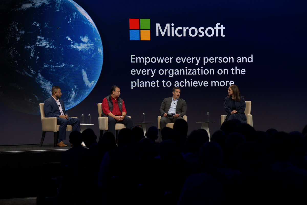 MSFT_Business's tweet photo. From global stages to Houston, one message has remained consistent: AI is accelerating business outcomes.

Across the #MicrosoftAITour, we’ve explored how companies are moving beyond pilots and embedding AI into core operations—unlocking efficiency, accelerating decision-making, and creating new opportunities for growth.

Learn how other organizations are doing it: https://t.co/EWN0hJ6kG2