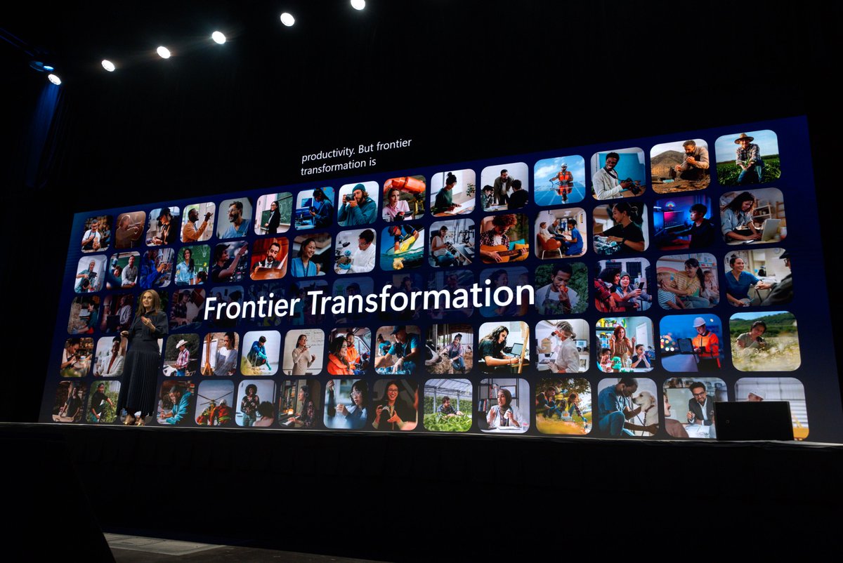 MSFT_Business's tweet photo. From global stages to Houston, one message has remained consistent: AI is accelerating business outcomes.

Across the #MicrosoftAITour, we’ve explored how companies are moving beyond pilots and embedding AI into core operations—unlocking efficiency, accelerating decision-making, and creating new opportunities for growth.

Learn how other organizations are doing it: https://t.co/EWN0hJ6kG2