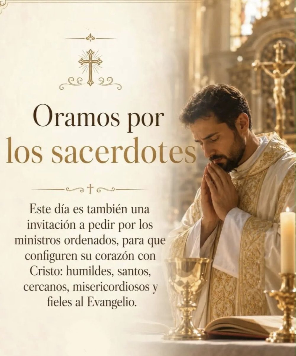 AgrupacionEC's tweet photo. Qué importante es tener sacerdotes que transmitan paz, alegría y amor por Dios, hagamos una oración por ellos y por quienes algún día responderán al llamado del Señor. 

#ViveTuFe https://t.co/urr5eX0PSB