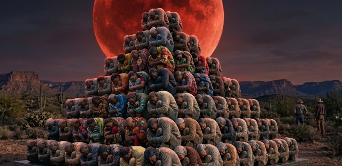 SuperEmptyHero's tweet photo. We could instantly fix the housing crisis in America by cubing boomers and constructing pyramids with their remains. https://t.co/xPBs7e2Msa