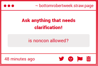 Bottom Robert week tweet media
