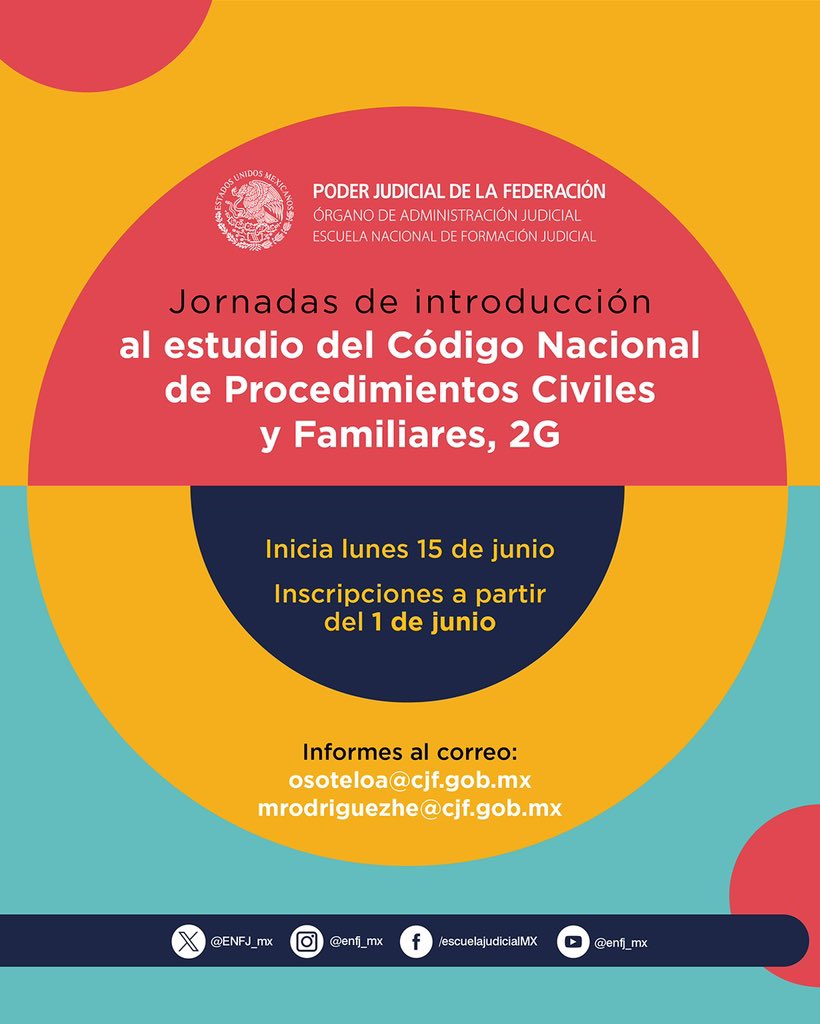 Escuela Nacional de Formación Judicial tweet media