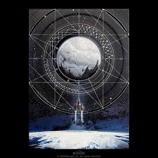 codfishhowiee's tweet photo. @LlamaOnD2 Favourite part of the director for me is that the traveler outline is the same as the old art, if you look closely enough https://t.co/tVMvz845bQ