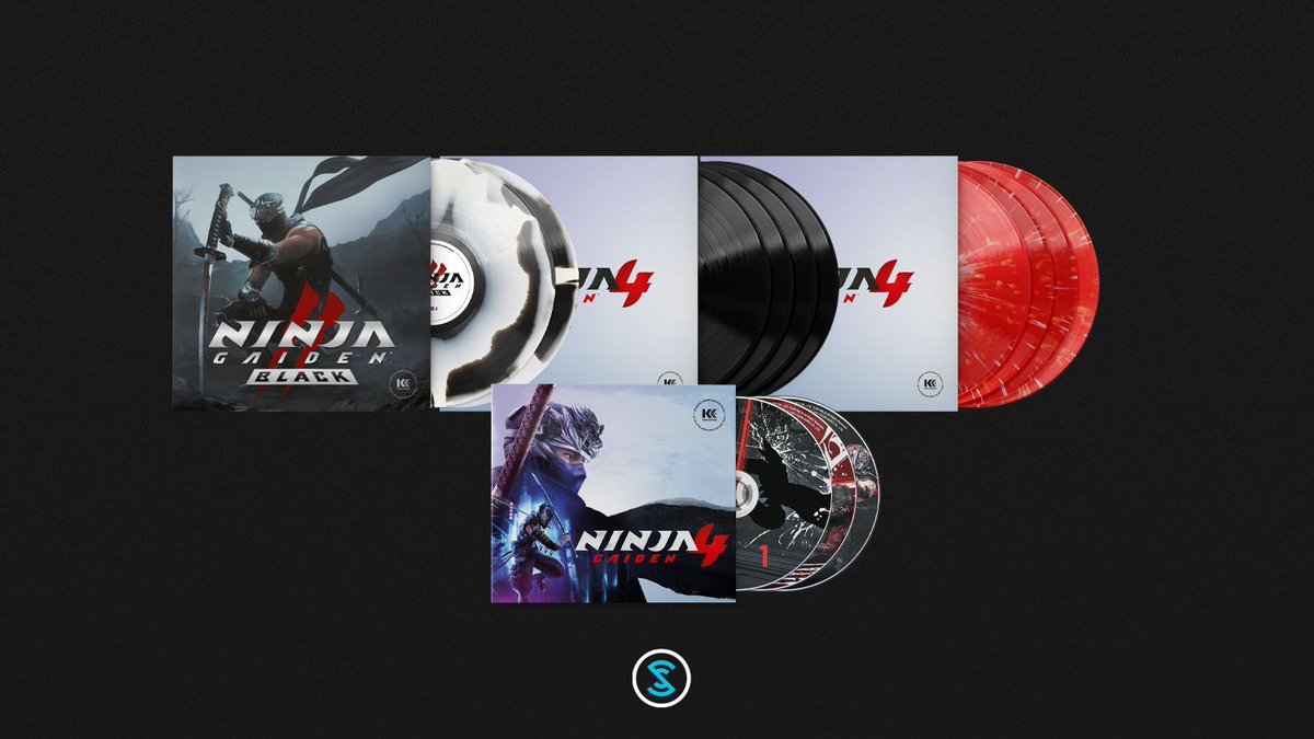 MateriaStore's tweet photo. 🥷Ninja Gaiden 4 and Ninja Gaiden 2 Black arrive courtesy of our good friends at Kid Katana Records.

Ninja Gaiden 4 is presented in two 4xLP variants and 3xCD, while Ninja Gaiden 2 Black is presented in stunning 2xLP.

Pre-order now at the Materia Store:
https://t.co/KbNR2DPTxC https://t.co/cXZS2UlNcg